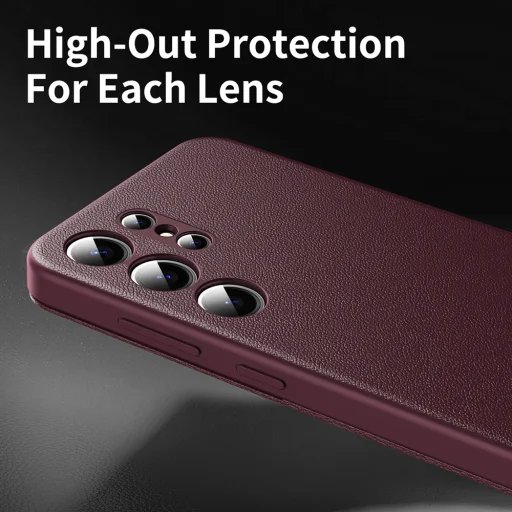  Techsuit - SmartView sorozat - Samsung Galaxy S23 Ultra - Piros tok - 9