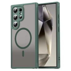  Samsung Galaxy S24 Ultra Zöld Techsuit HaloFrost II MagSafe tok