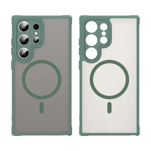  Samsung Galaxy S24 Ultra Zöld Techsuit HaloFrost II MagSafe tok - 2
