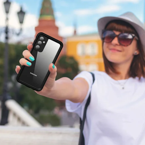 ShellBox - Vízálló IP68 Tok - Samsung Galaxy A25 5G - Fekete tok - 3