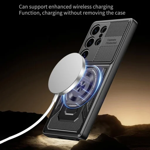 Techsuit - RuggedCam - Samsung Galaxy S22 Ultra 5G - Fekete tok - 5