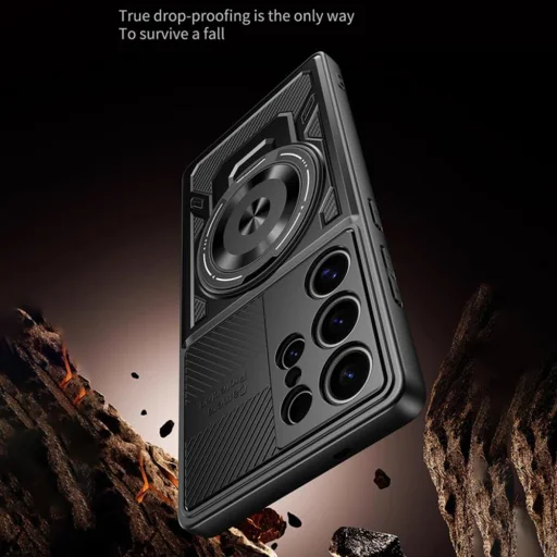 Techsuit - RuggedCam - Samsung Galaxy S22 Ultra 5G - Fekete tok - 6