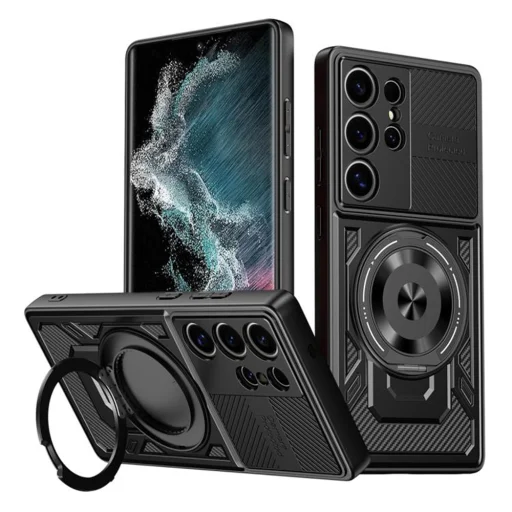 Techsuit - RuggedCam - Samsung Galaxy S22 Ultra 5G - Fekete tok - 1