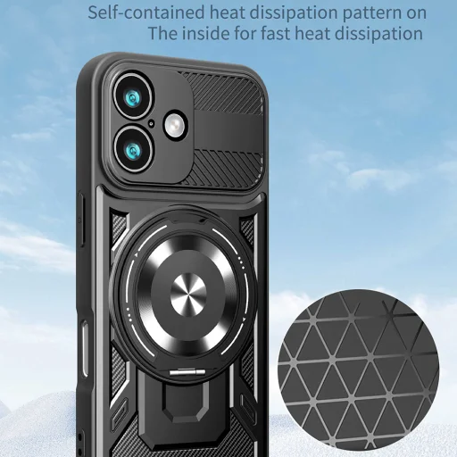 Techsuit - RuggedCam - iPhone 17 - Kék tok - 4