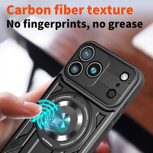  iPhone 17 Pro Max Szürke Techsuit RuggedCam tok - 5