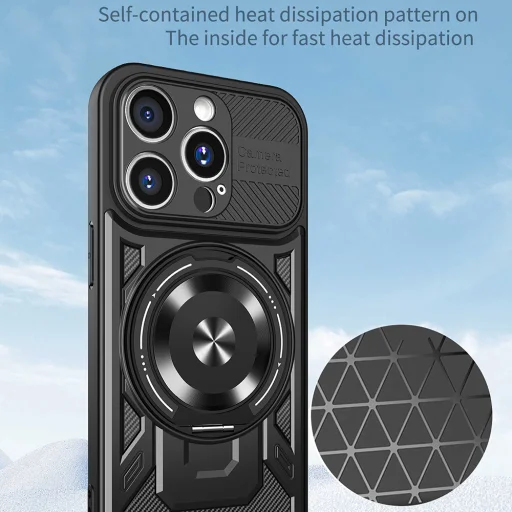 Techsuit - RuggedCam - iPhone 15 Pro - Kék tok - 4