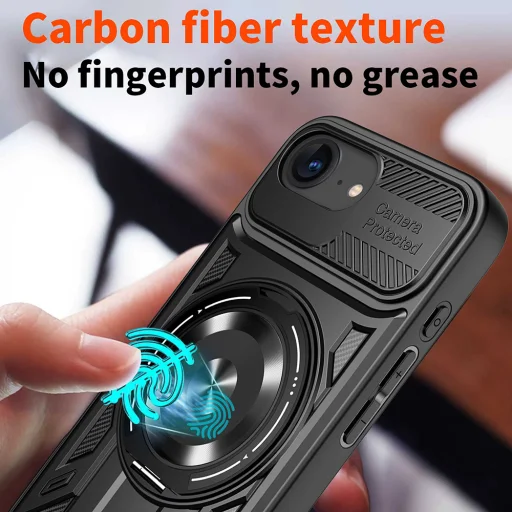 Techsuit - RuggedCam - iPhone 16e - Fekete tok - 5