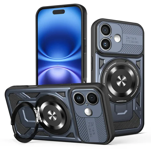 Techsuit - RuggedCam - iPhone 16 - Kék tok - 1