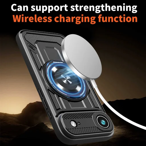  iPhone 17 Air Fekete Techsuit - RuggedCam tok - 2