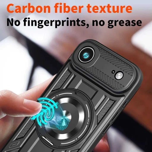  iPhone 17 Air Fekete Techsuit - RuggedCam tok - 5