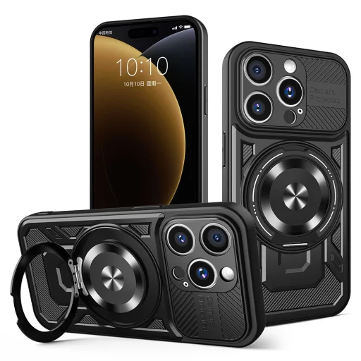 Techsuit - RuggedCam - iPhone 15 Pro Max - Fekete tok - 1