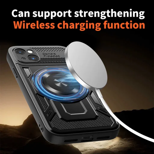 Techsuit - RuggedCam - iPhone 15 - Szürke tok - 2