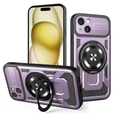 Techsuit - RuggedCam - iPhone 15 - Lila tok