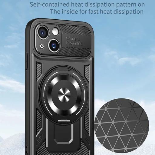 Techsuit - RuggedCam - iPhone 15 - Szürke tok - 4