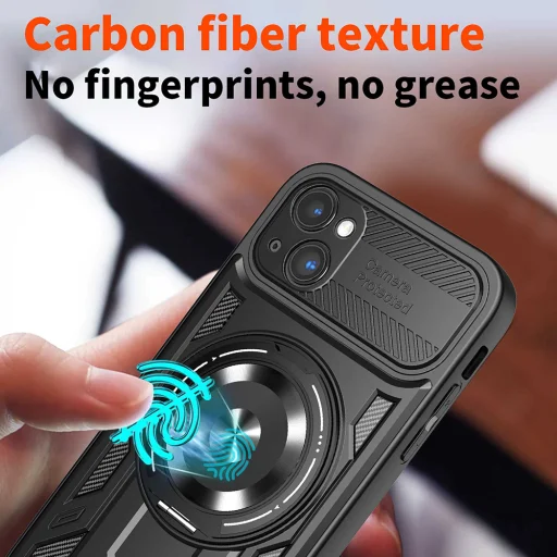 Techsuit - RuggedCam - iPhone 15 - Szürke tok - 5