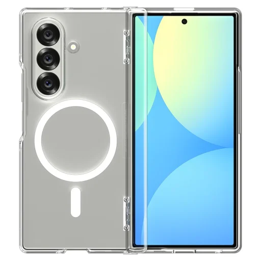  Samsung Galaxy Z Fold 7 Átlátszó/fehér Spigen Ultra Hybrid Pro Mag Magsafe tok - 3