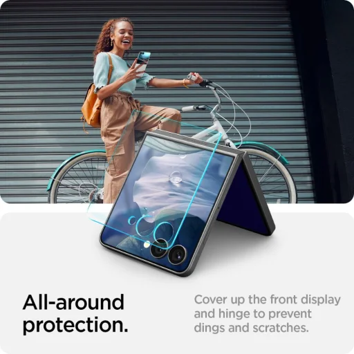  Galaxy Z Flip 7 Clear Spigen Glas.tr ez Fit Hd üvegfólia - 12