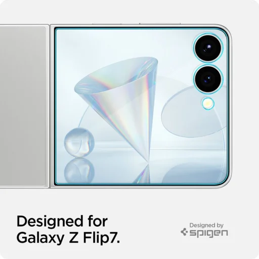  Galaxy Z Flip 7 Clear Spigen Glas.tr ez Fit Hd üvegfólia - 10