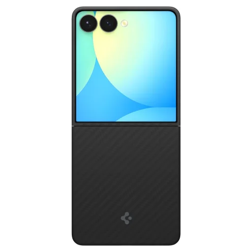  Samsung Galaxy Z Flip 7 Fekete Spigen Airskin Aramid tok - 3