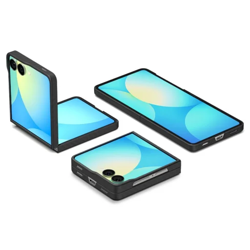  Samsung Galaxy Z Flip 7 Fekete Spigen Airskin Aramid tok - 9