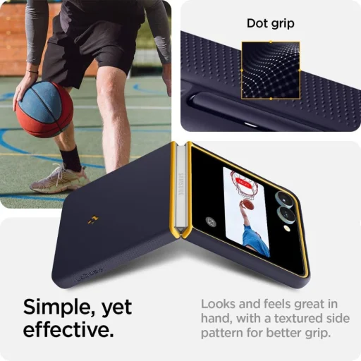  Samsung Galaxy Z Flip 7 KÉK ÁFONYA TENGERI Spigen Nano Pop Mag Magsafe tok - 4