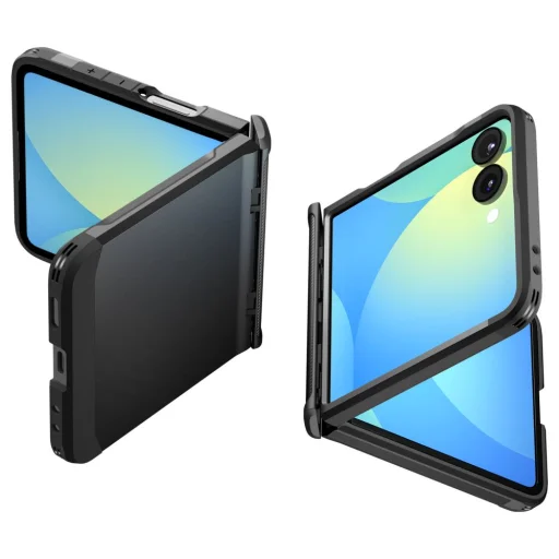  Samsung Galaxy Z Flip 7 Fekete Spigen Slim Armor Pro Mag Magsafe tok - 1