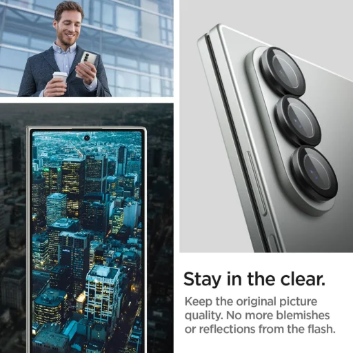  Samsung Galaxy Z Fold 7 fekete Spigen Optik Pro Hd Glas.tr „Ez Fit” kameravédő 2-csomag üvegfólia - 8