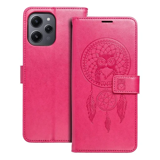MEZZO fliptok XIAOMI Redmi 12 4G / 12 5G álomfogó magenta tok - 1