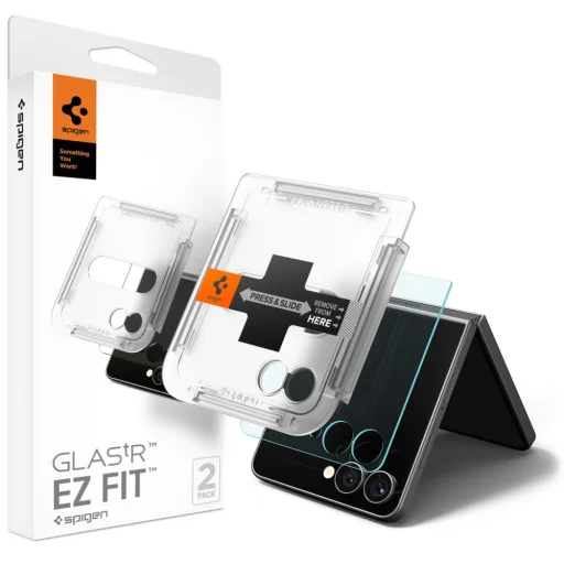  Galaxy Z Flip 7 Átlátszó Spigen Glas.tr "ez Fit" Hd 2-pack Edzett Üveg - 1