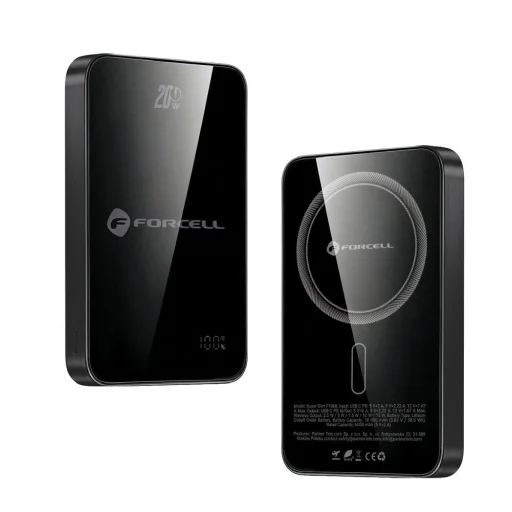 FORCELL F-ENERGY F10K8 Extra tenká powerbanka kompatibilná s MagSafe PD3.0 QC4.0 15W 10000 mAh čierna - 13
