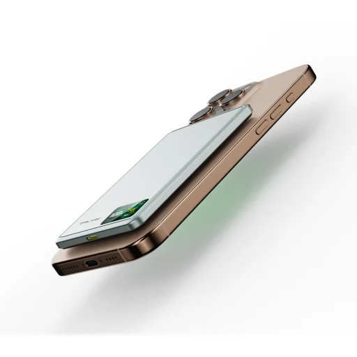 Blavec Powerbank 10000mAh BJ-03 Slim 13,5mm - Type C - 22,5W mágneses Magsafe 3 az 1-ben (PBBJ03-MC10G) szürke - 3