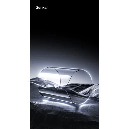 Benks edzett üveg Glass Warrior zafír bevonattal (LS65) iPhone 16 Pro Max fekete (vékony él) üvegfólia - 7