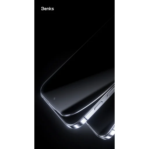 Benks edzett üveg Glass Warrior zafír bevonattal (LS65) iPhone 16 Pro Max fekete (vékony él) üvegfólia - 10