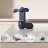 Jisulife Kézi Ventilátor Life8 Mini Hordozható USB Ventilátor Power Bankkal és Zseblámpával - Kék thumbnail