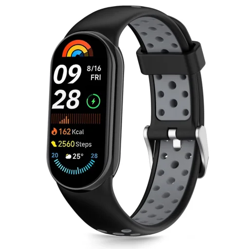 Tech-Protect Iconband Air Xiaomi Smart Band 8 / 9 / 10 / NFC fekete/szürke szíj - 1