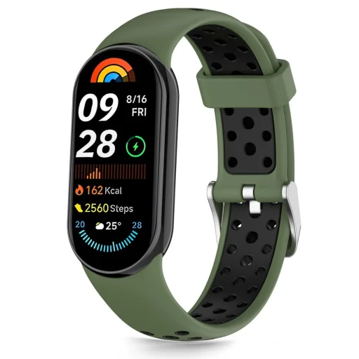 Tech-protect Iconband Air Xiaomi Smart Band 8 / 9 / 10 / NFC zöld/fekete - 1