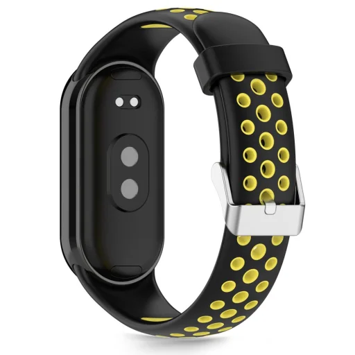 Tech-protect Iconband Air Xiaomi Smart Band 8 / 9 / 10 / NFC Fekete/sárga - 2