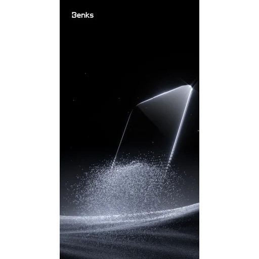 Benks edzett üveg Glass Warrior zafír bevonattal (LS65) iPhone 16 Pro Max fekete (vékony él) üvegfólia - 12