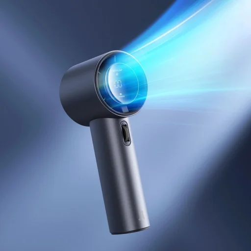 Jisulife Kézi Ventilátor Pro1 FA53 (ABS) Hordozható USB Ventilátor - Kék - 7