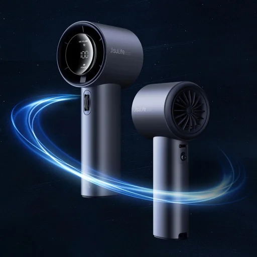 Jisulife Kézi Ventilátor Pro1 FA53 (ABS) Hordozható USB Ventilátor - Kék - 9