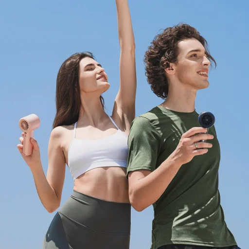 Jisulife Kézi Ventilátor Pro1 FA53 (ABS) Hordozható USB Ventilátor - Kék - 19