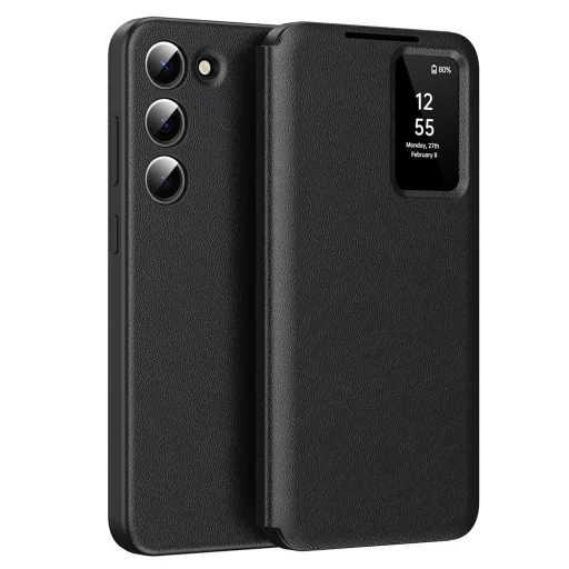  Techsuit - SmartView sorozat - Samsung Galaxy S23 Plus - Fekete tok - 1