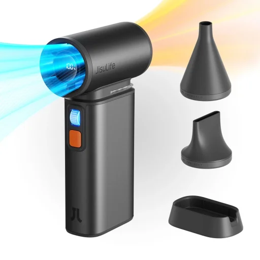 Jisulife Kézi Ventilátor Ultra1 FA55 Hordozható USB Ventilátor - Sötétszürke - 2