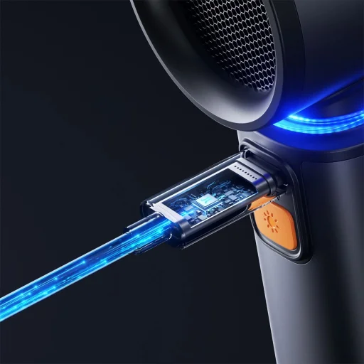 Jisulife Kézi Ventilátor Ultra1 FA55 Hordozható USB Ventilátor - Sötétszürke - 12