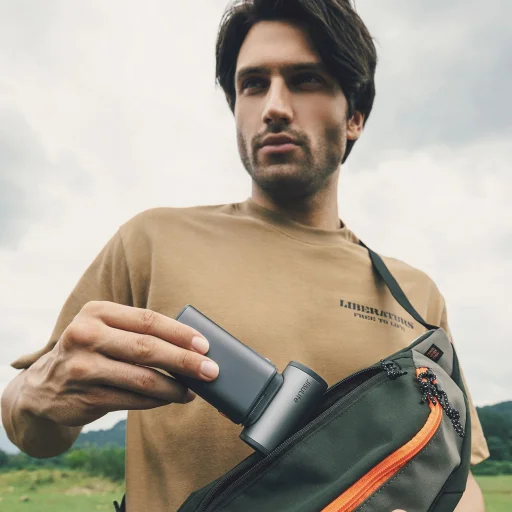 Jisulife Kézi Ventilátor Ultra1 FA55 Hordozható USB Ventilátor - Sötétszürke - 16