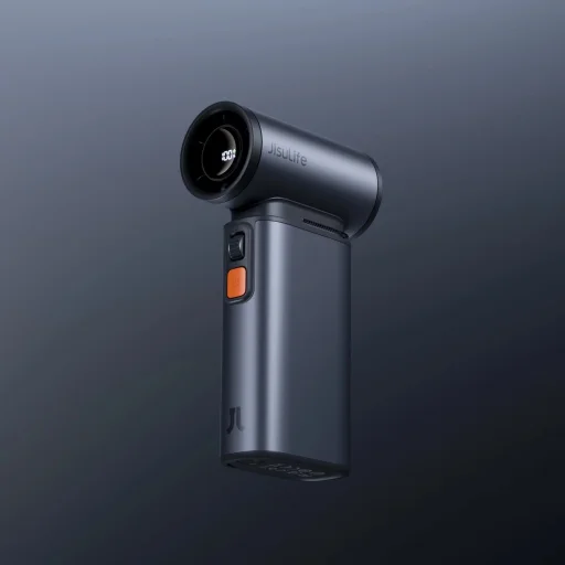 Jisulife Kézi Ventilátor Ultra1 FA55 Hordozható USB Ventilátor - Sötétszürke - 18