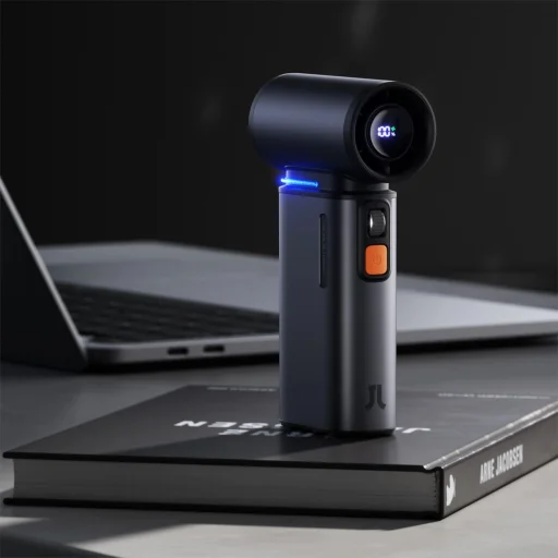 Jisulife Kézi Ventilátor Ultra1 FA55 Hordozható USB Ventilátor - Sötétszürke - 19