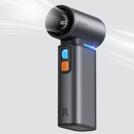 Jisulife Kézi Ventilátor Ultra1 FA55 Hordozható USB Ventilátor - Sötétszürke - 4