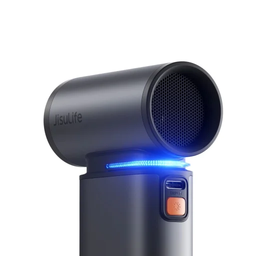 Jisulife Kézi Ventilátor Ultra1 FA55 Hordozható USB Ventilátor - Sötétszürke - 5