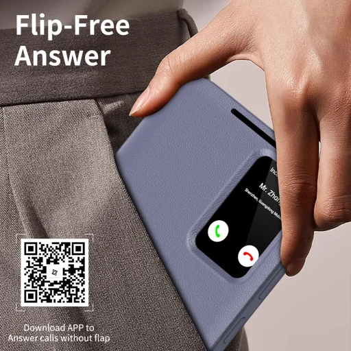  Techsuit - SmartView sorozat - Samsung Galaxy S24 - Lila tok - 4